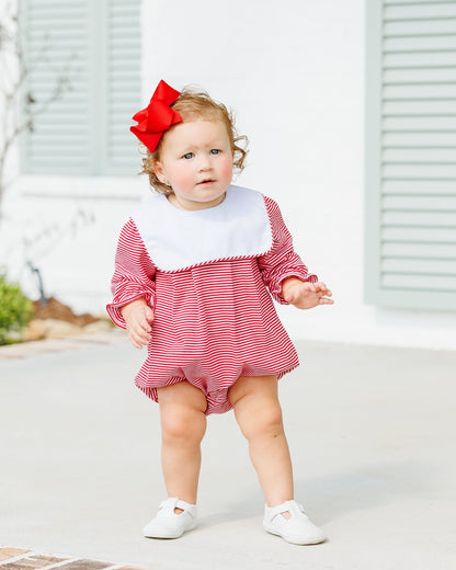 Jane Bubble Red Stripe