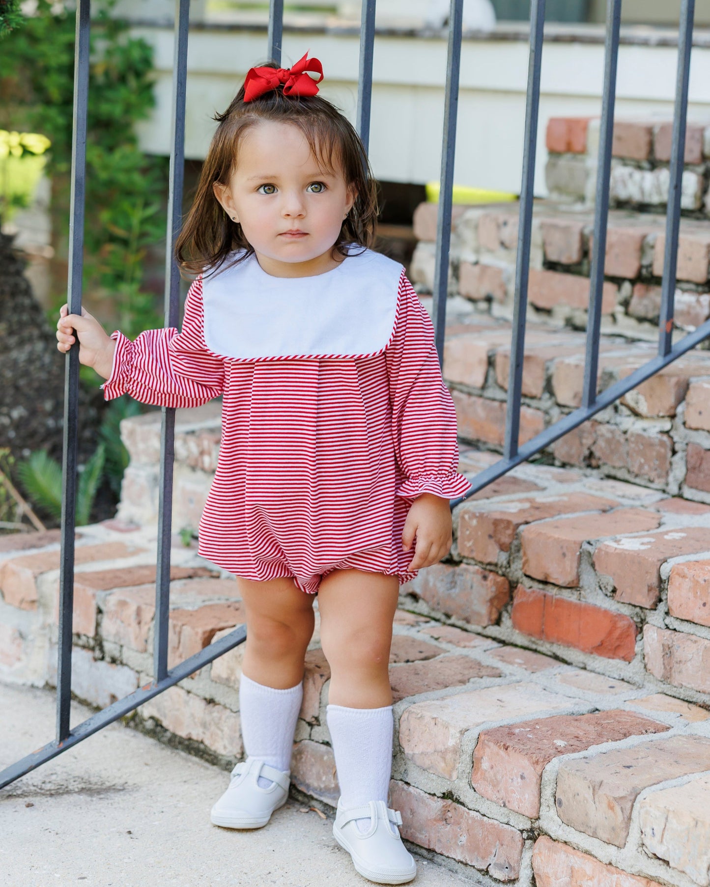 Jane Bubble Red Stripe