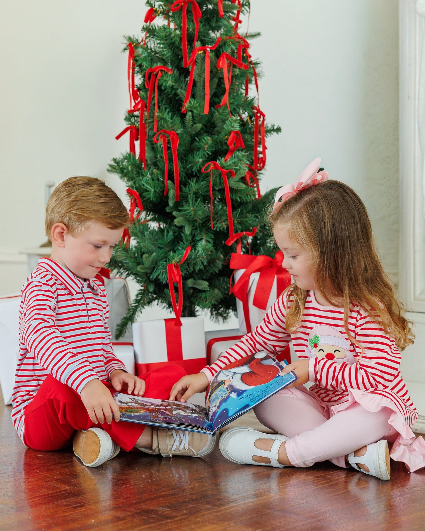 Jolly St. Nick Ruffle Pants Set