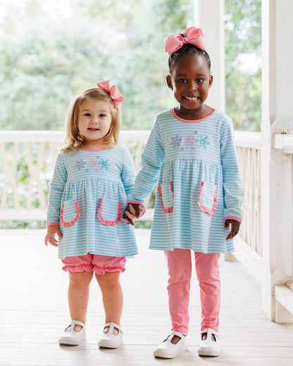 Let It Snow Ruffle Bloomer Set