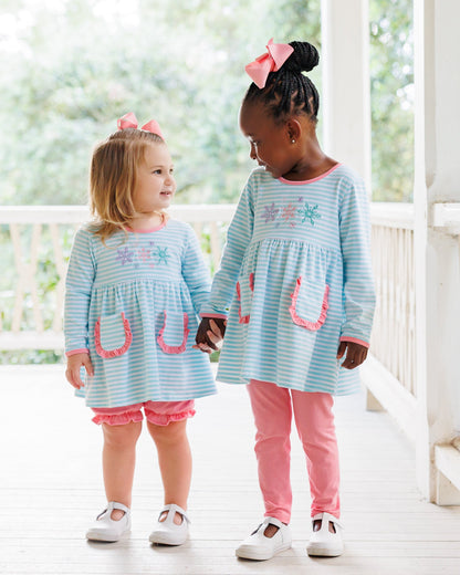 Let It Snow Ruffle Bloomer Set