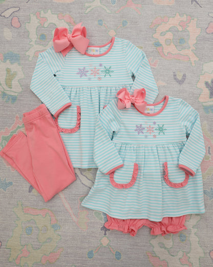 Let It Snow Ruffle Pants Set