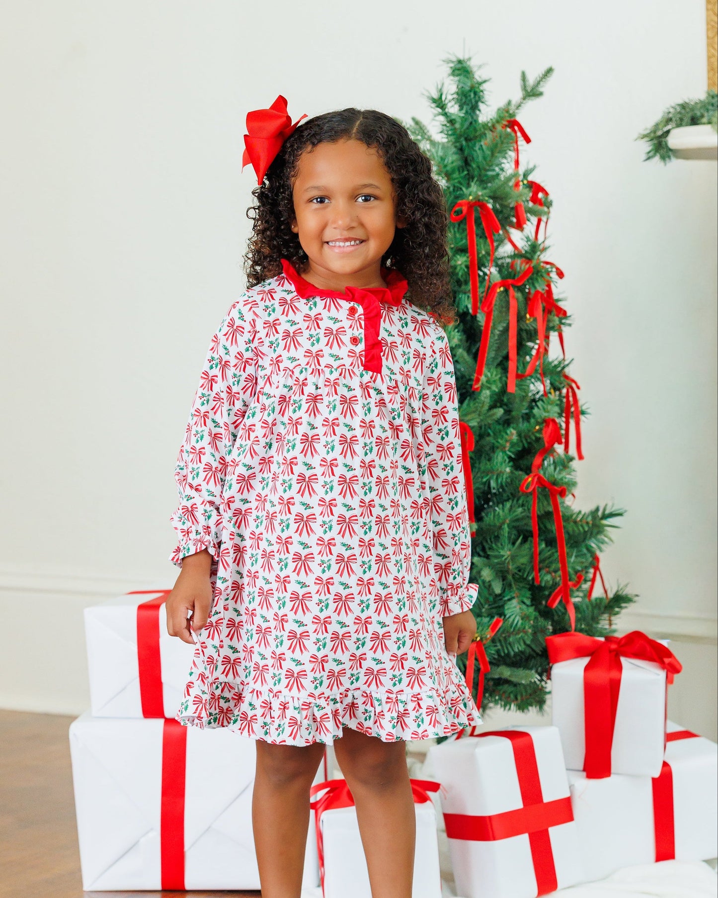 Merry Moments Holly Long Sleeve Dress