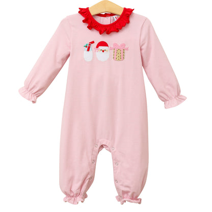 Milk and Cookies Ruffled Romper