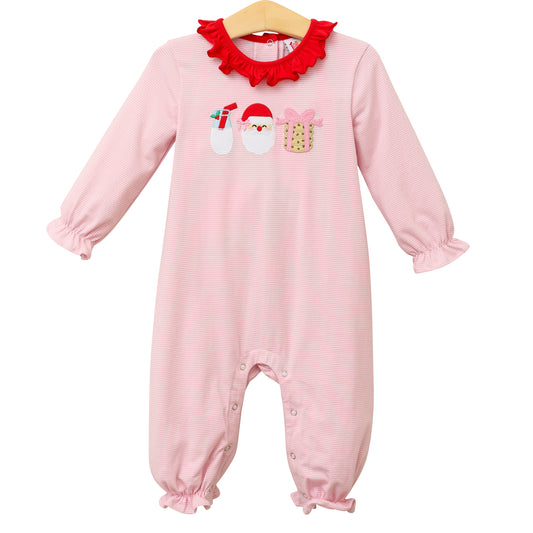Milk and Cookies Ruffled Romper