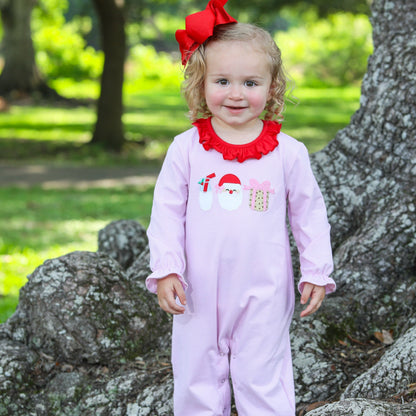Milk and Cookies Ruffled Romper