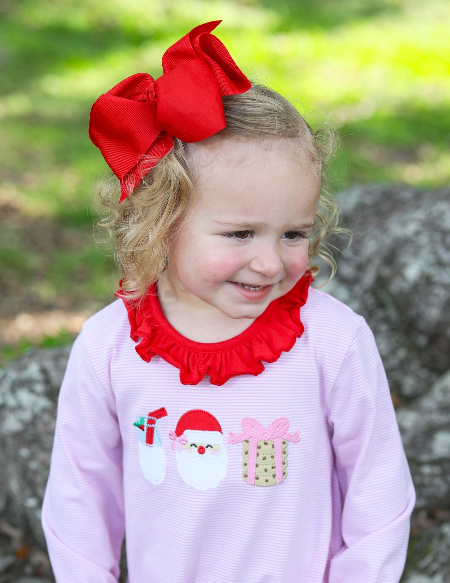 Milk and Cookies Ruffled Romper