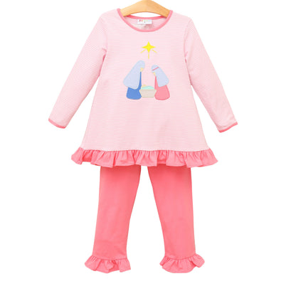 Nativity Ruffled Pants Set