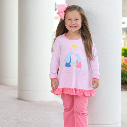 Nativity Ruffled Pants Set
