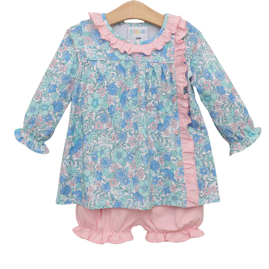 Painted Petals Bloomer Short Set