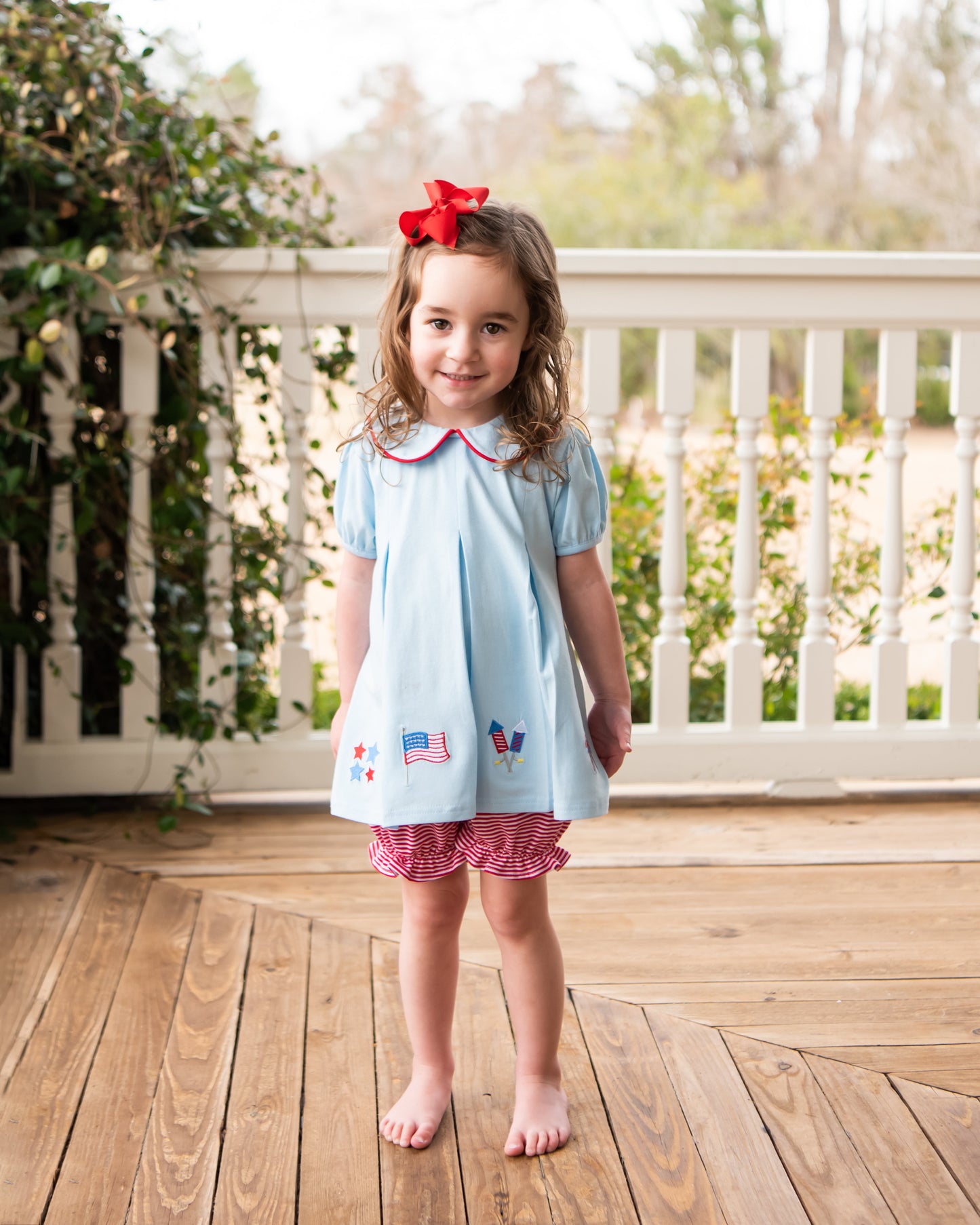 Patriotic Pleat Bloomer Set