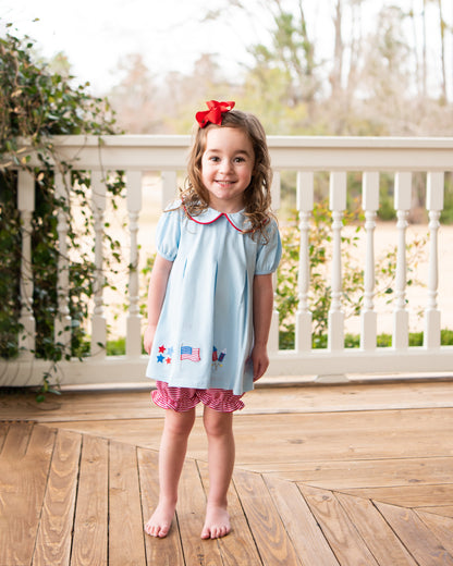 Patriotic Pleat Bloomer Set