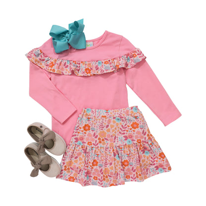 Poppy Floral Skort Set