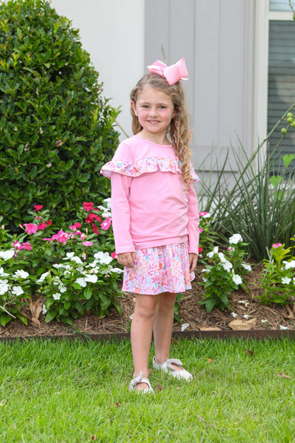 Poppy Floral Skort Set