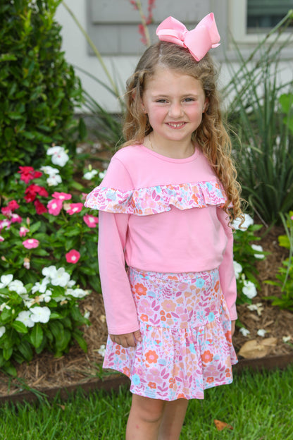 Poppy Floral Skort Set