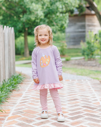 Pretty Painter Ruffled Pants Set