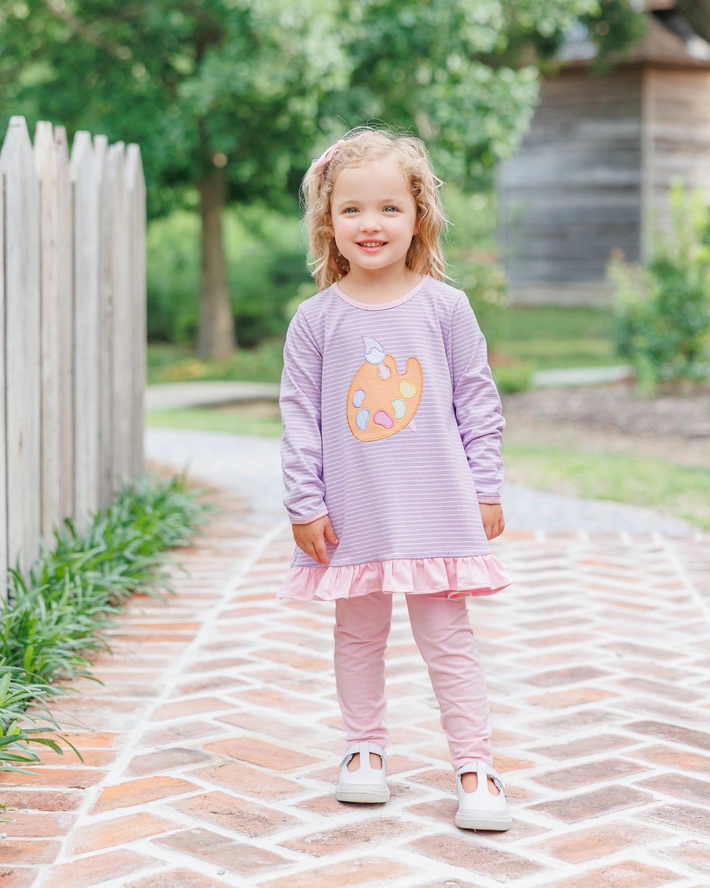 Pretty Painter Ruffled Pants Set