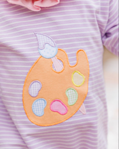 Pretty Painter Ruffle Romper
