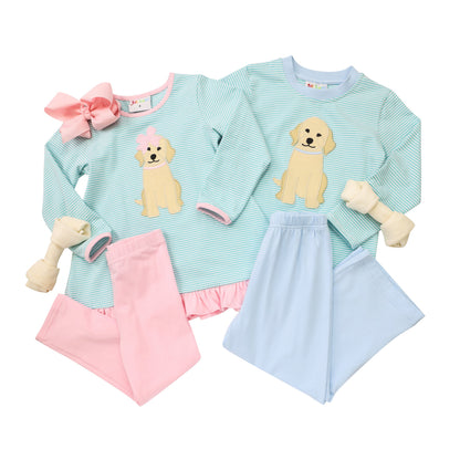 Puppy Pants Set