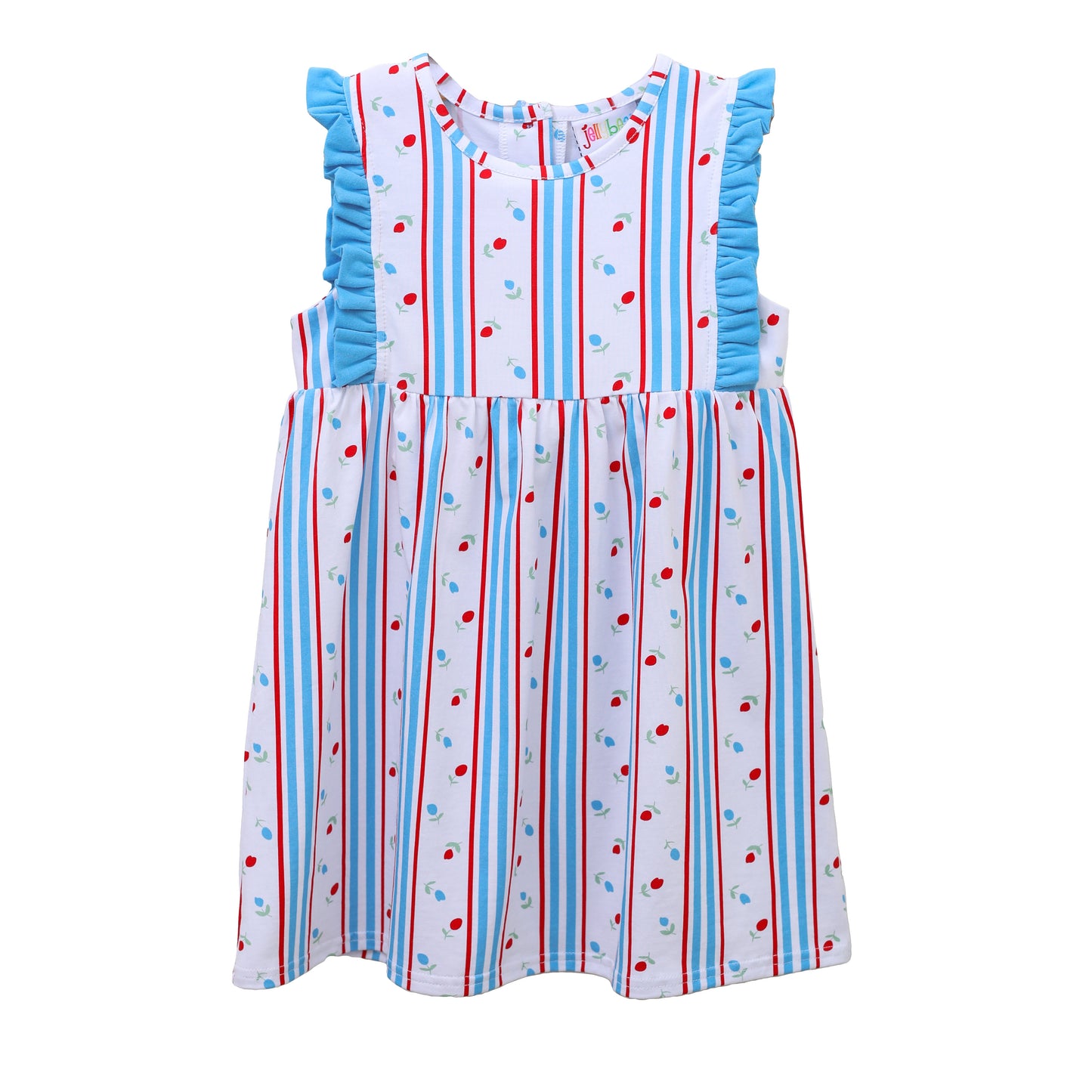 Red, White, and Blue Rosebud Dress