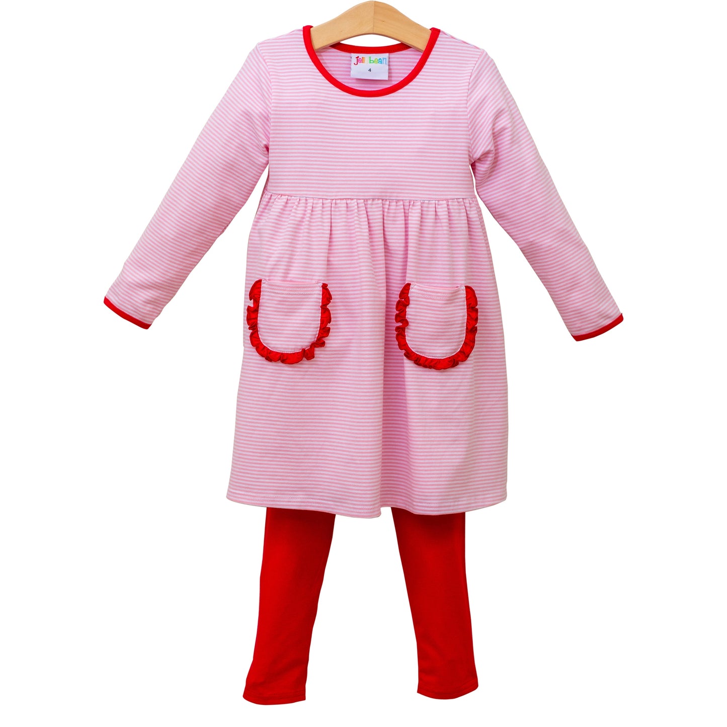 Pink Stripe and Red Pants Reese Set