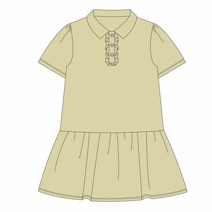 Ruffle Polo Dress 2 colors