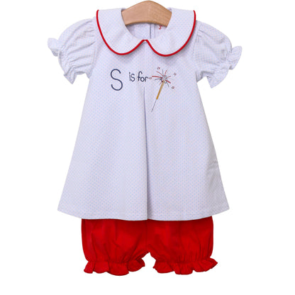 S is for Sparkler Bloomer Set