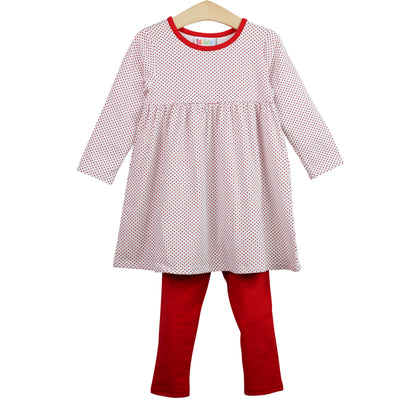 Sadie Pants Set Red dots