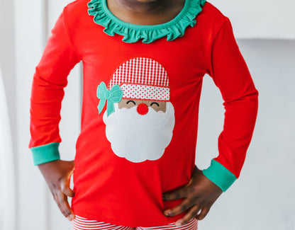 Santa Pants Set Dark Skin Ruffled
