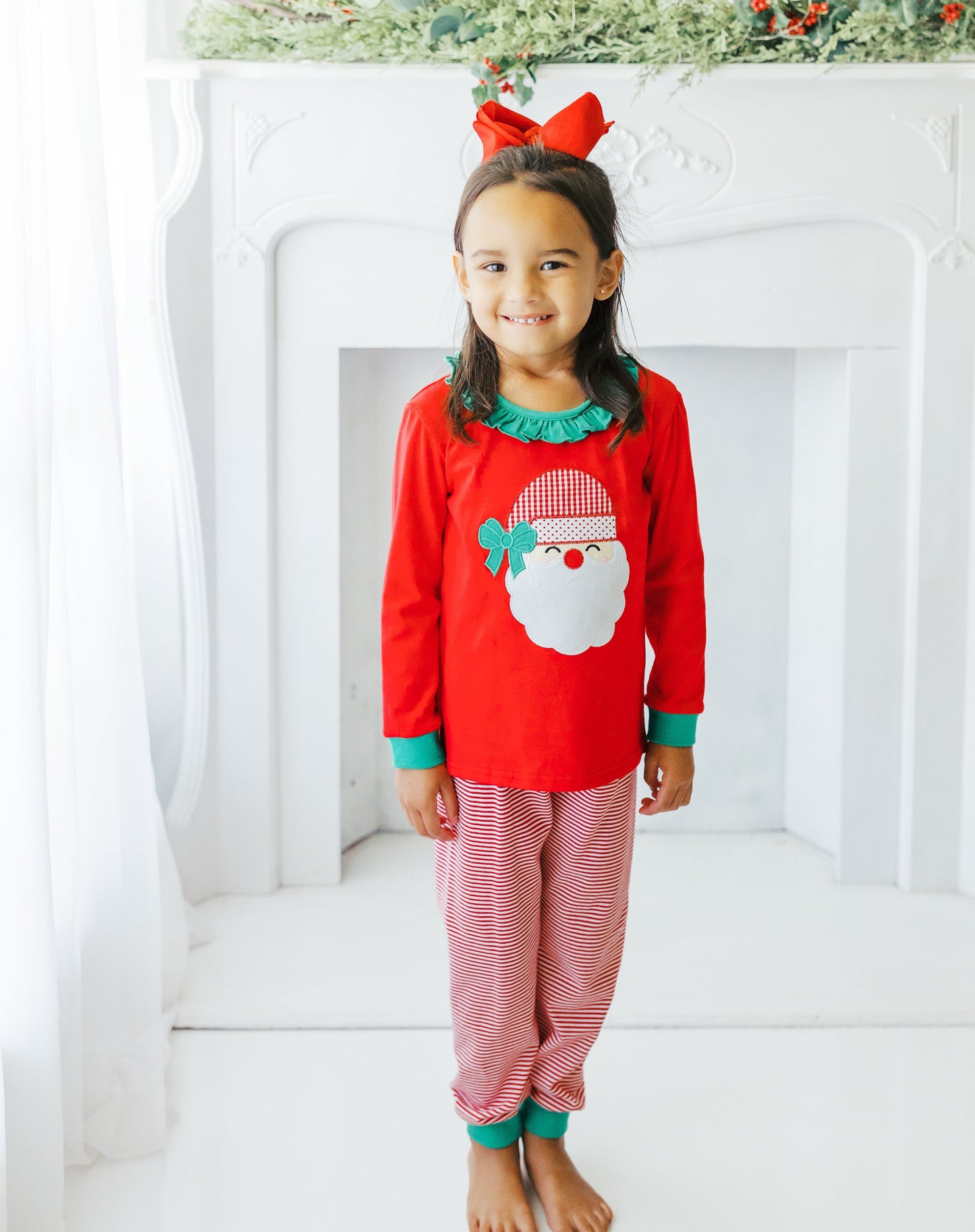 Santa Pants Set Light Skin Ruffled