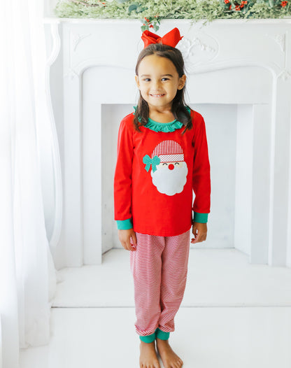 Santa Pants Set Light Skin Ruffled
