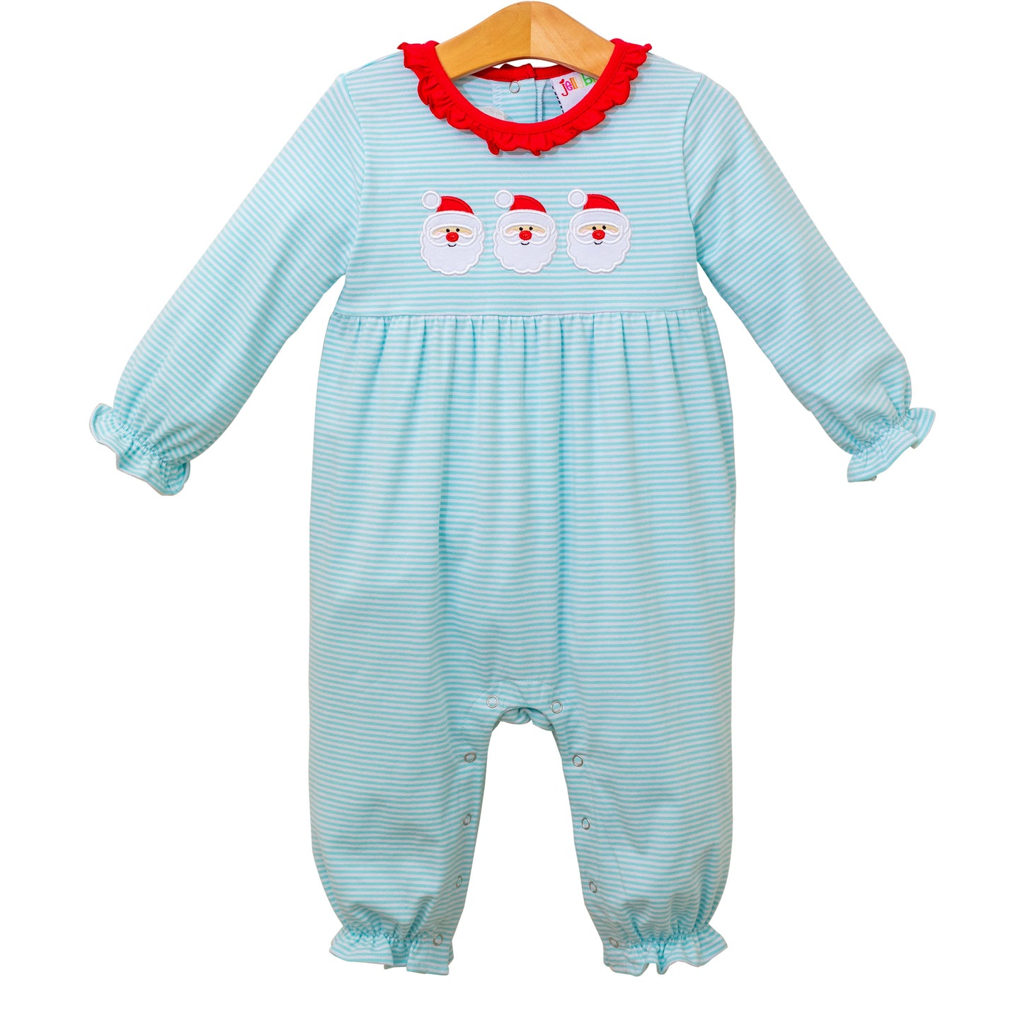 Santa Trio Ruffled Romper