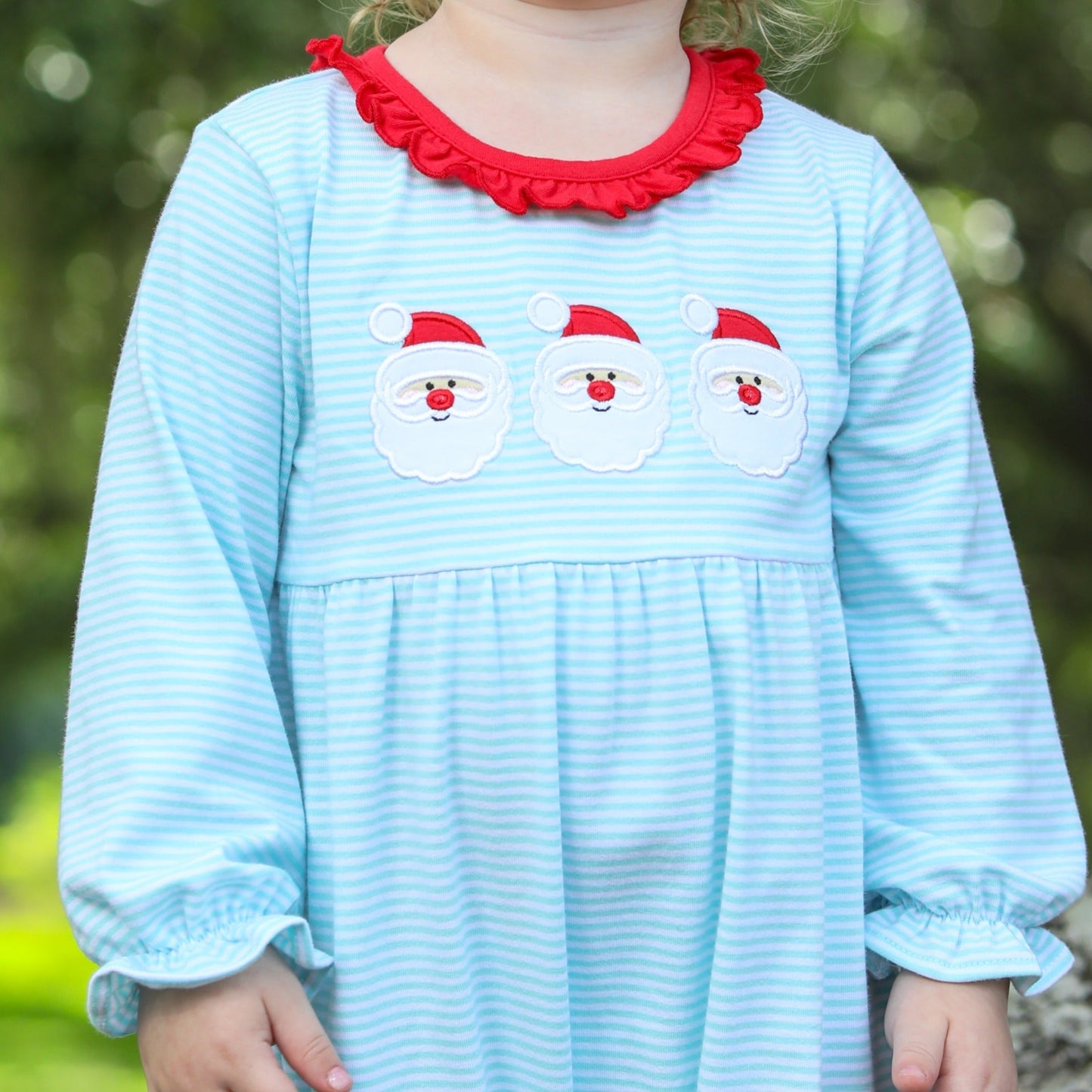Santa Trio Ruffled Romper