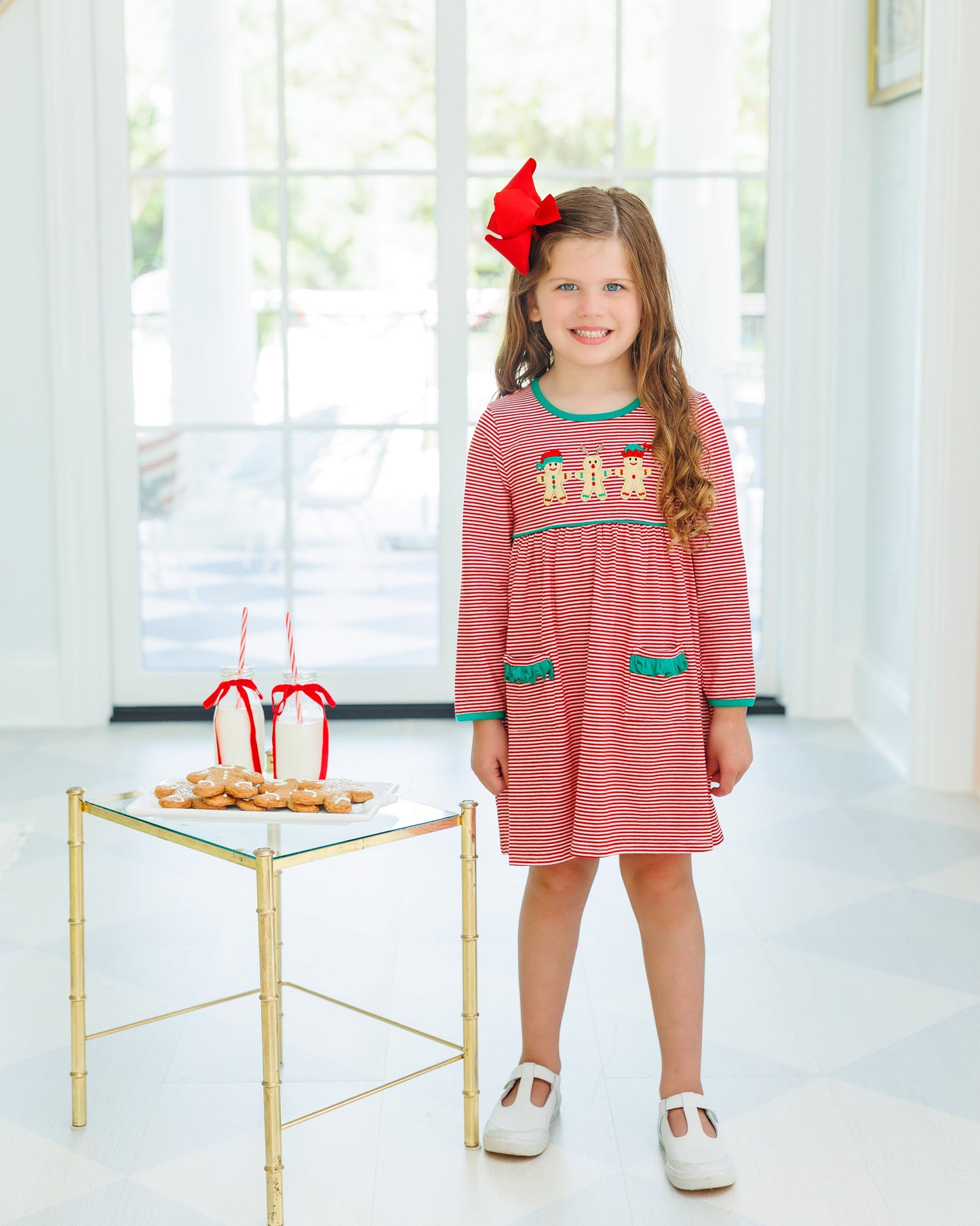 Santa's Sweet Helpers Pocket Dress
