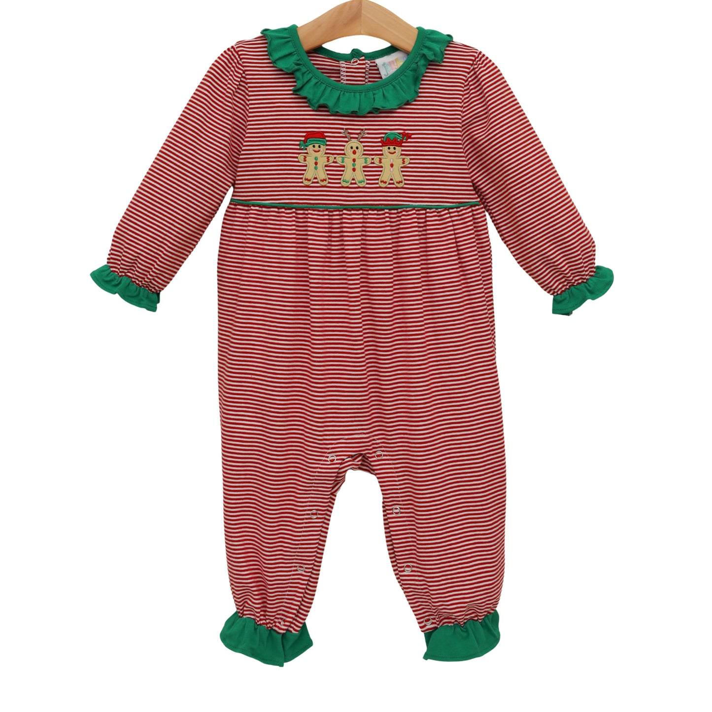Santa's Sweet Helpers Ruffled Romper