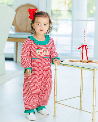 Santa's Sweet Helpers Ruffled Romper
