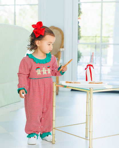 Santa's Sweet Helpers Ruffled Romper