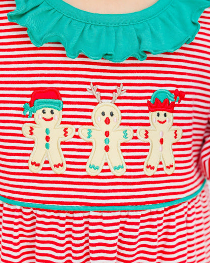 Santa's Sweet Helpers Ruffled Romper