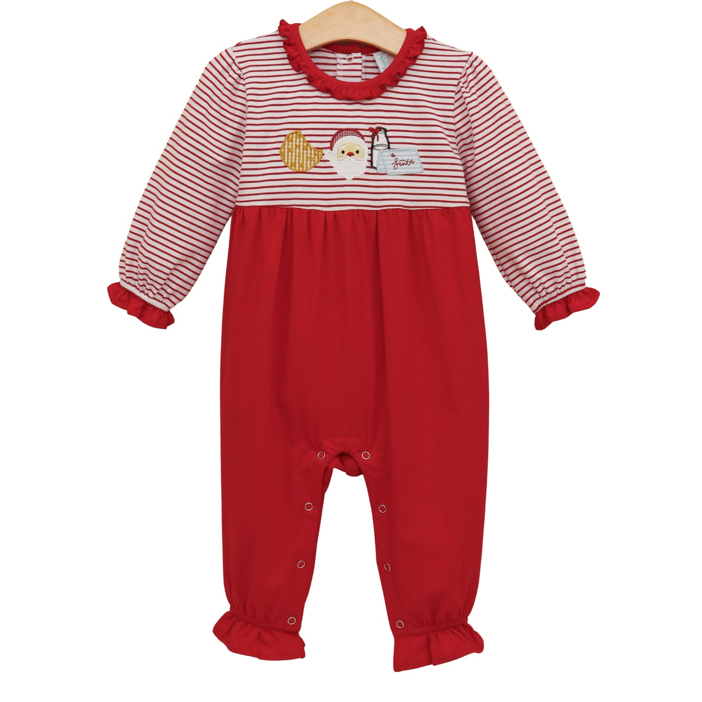 Santa's Treats Romper Ruffle