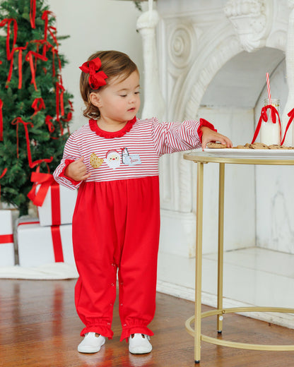 Santa's Treats Romper Ruffle
