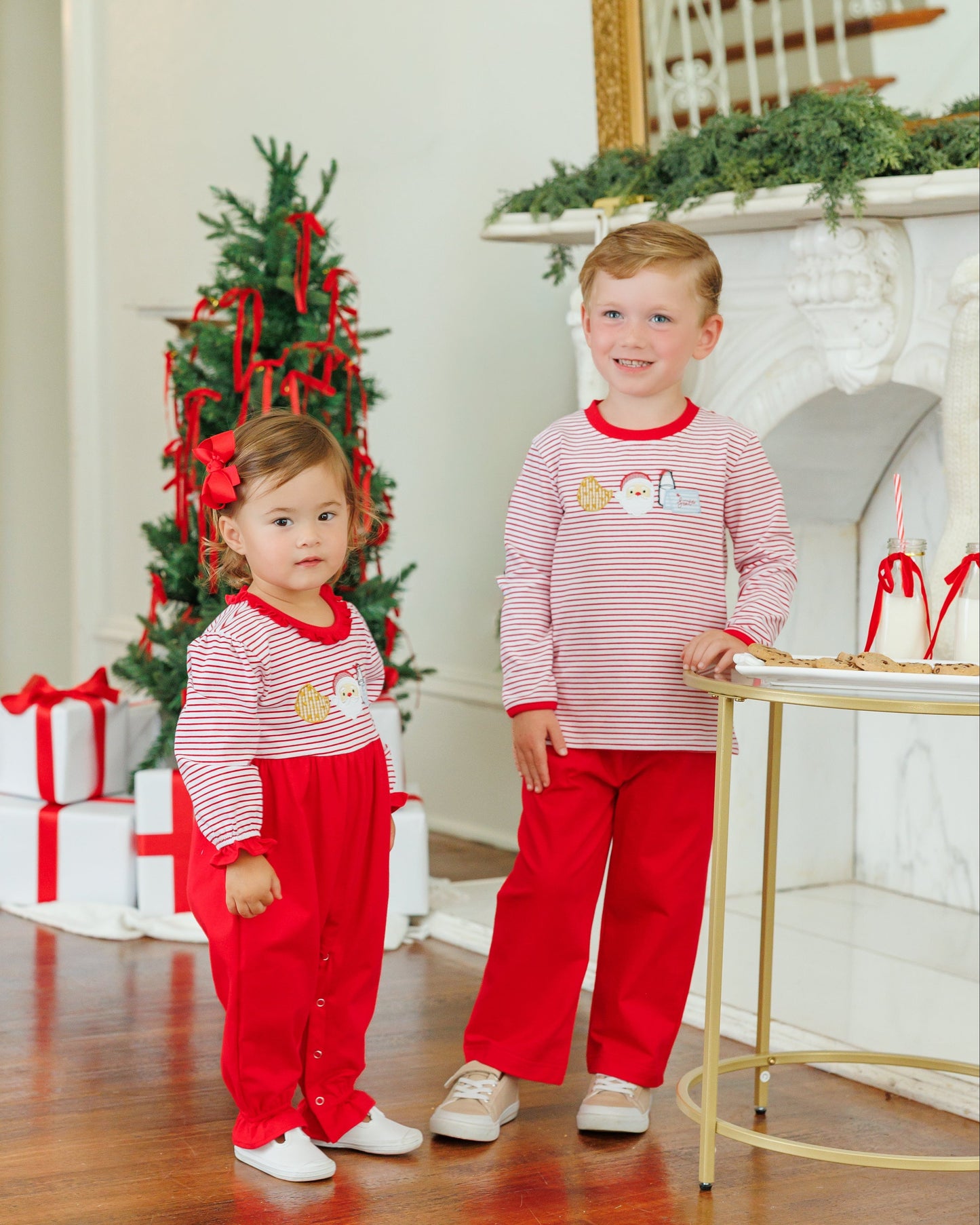 Santa's Treats Romper Ruffle