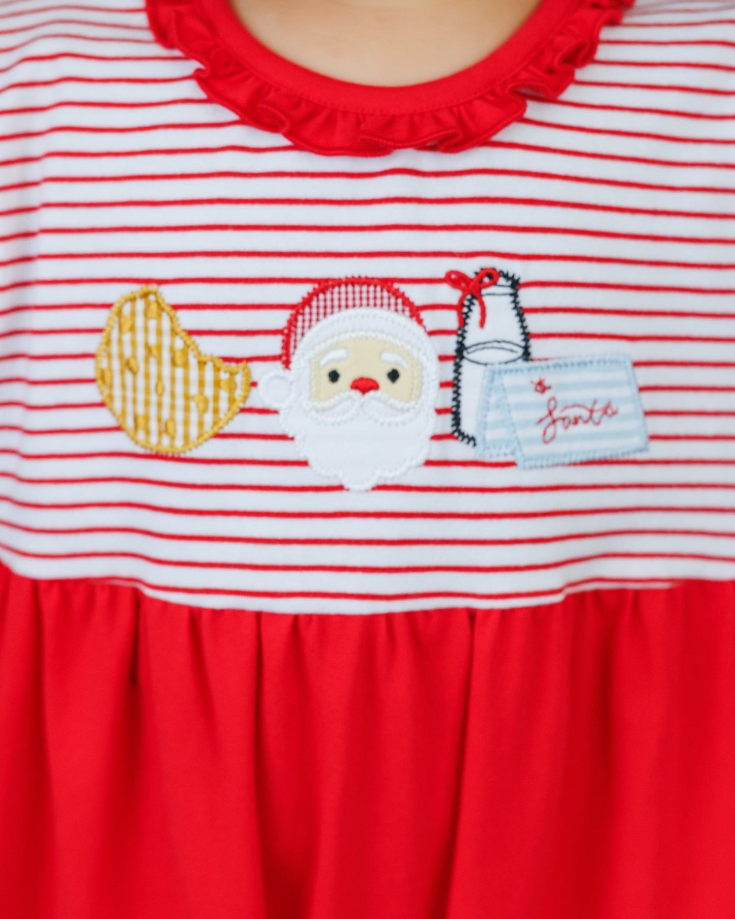Santa's Treats Romper Ruffle