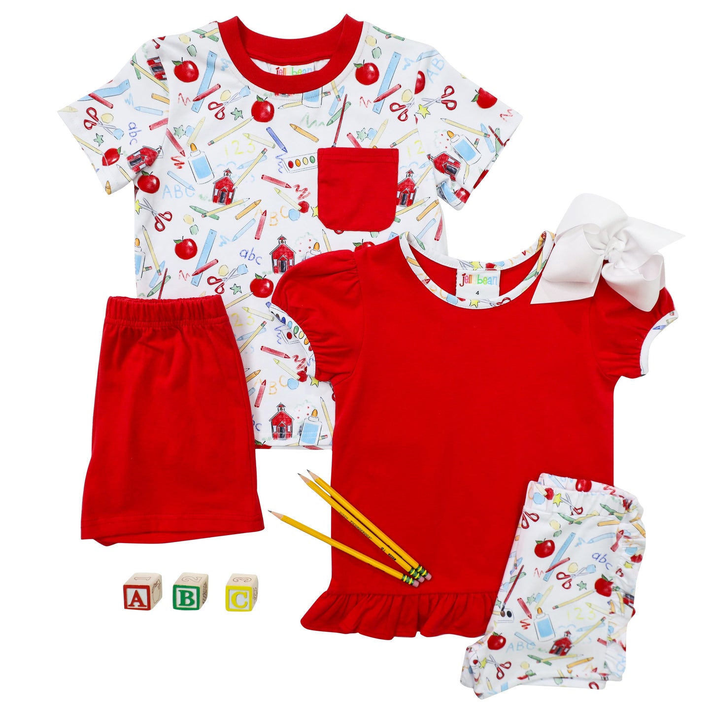 School Days Pocket Short Set Boy