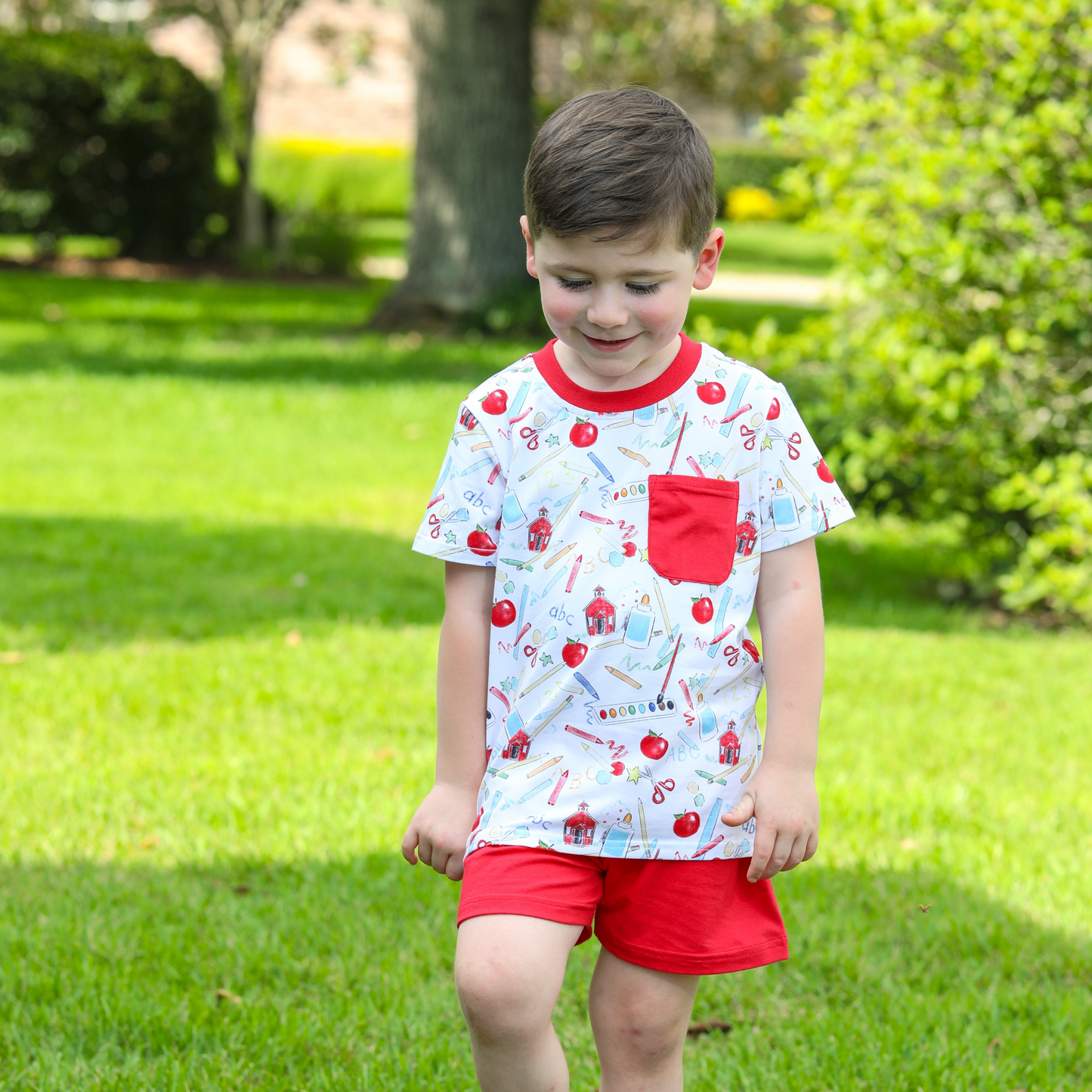 School Days Pocket Short Set Boy