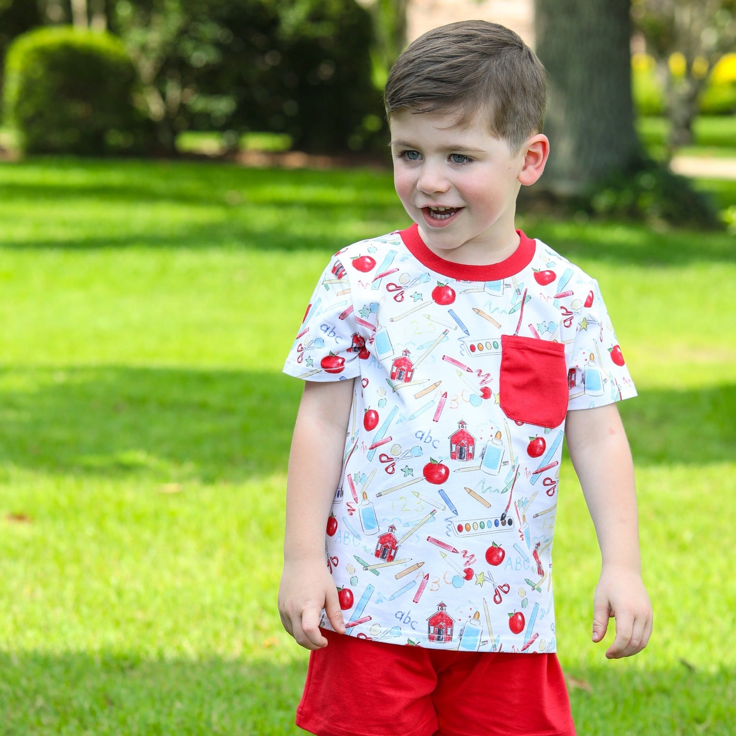 School Days Pocket Short Set Boy