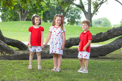 School Days Ruffle Short Set