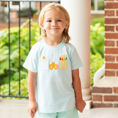 School Supplies Boy Shirt