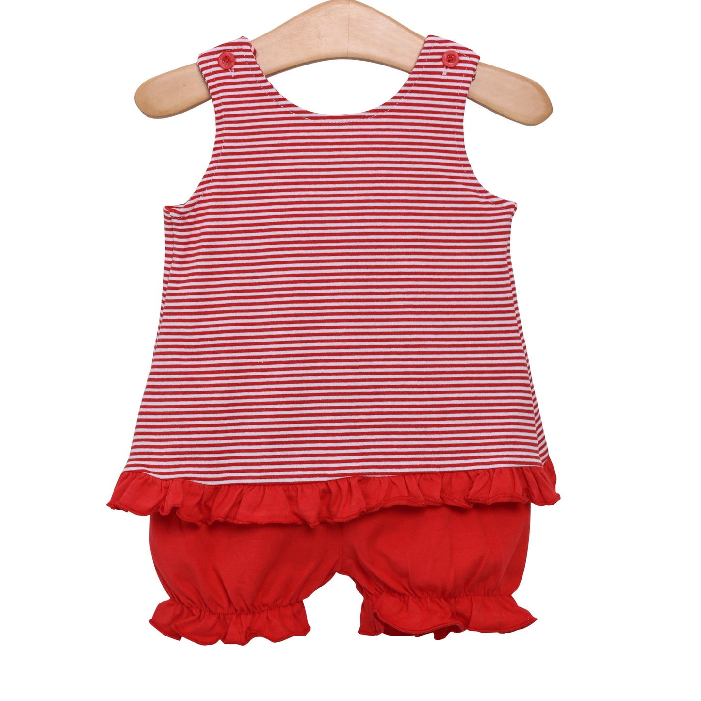 Swing Back Bloomer Set Red Stripe