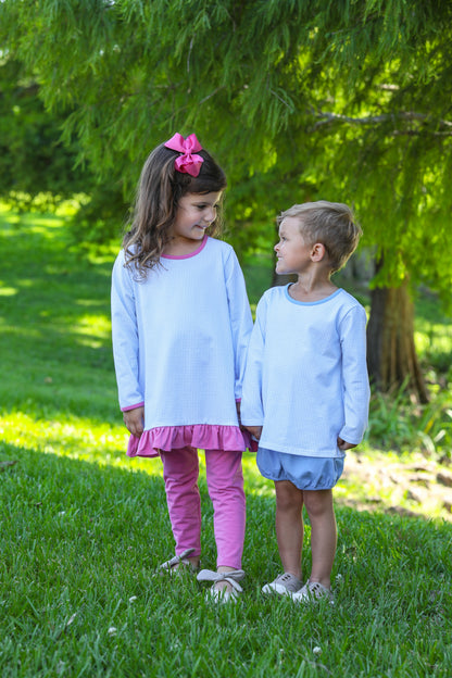 Thomas Blue Windowpane Bloomer Set Boy