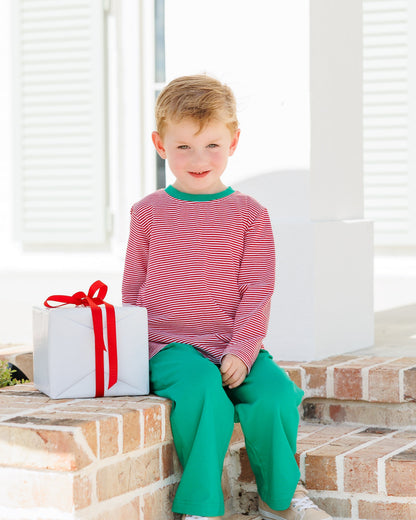 Thomas Pants Set Red stripe and green